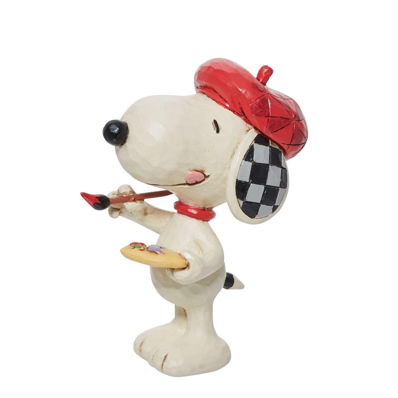 Mini Snoopy Artist Figurine by Jim Shore - Enesco Gift Shop