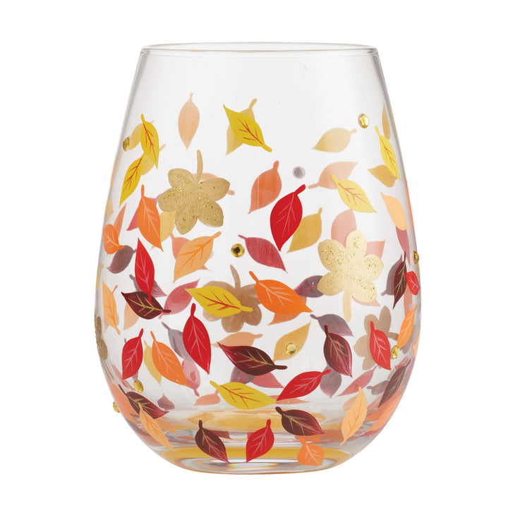 Leaves-a-Million Stemless Glass by Lolita