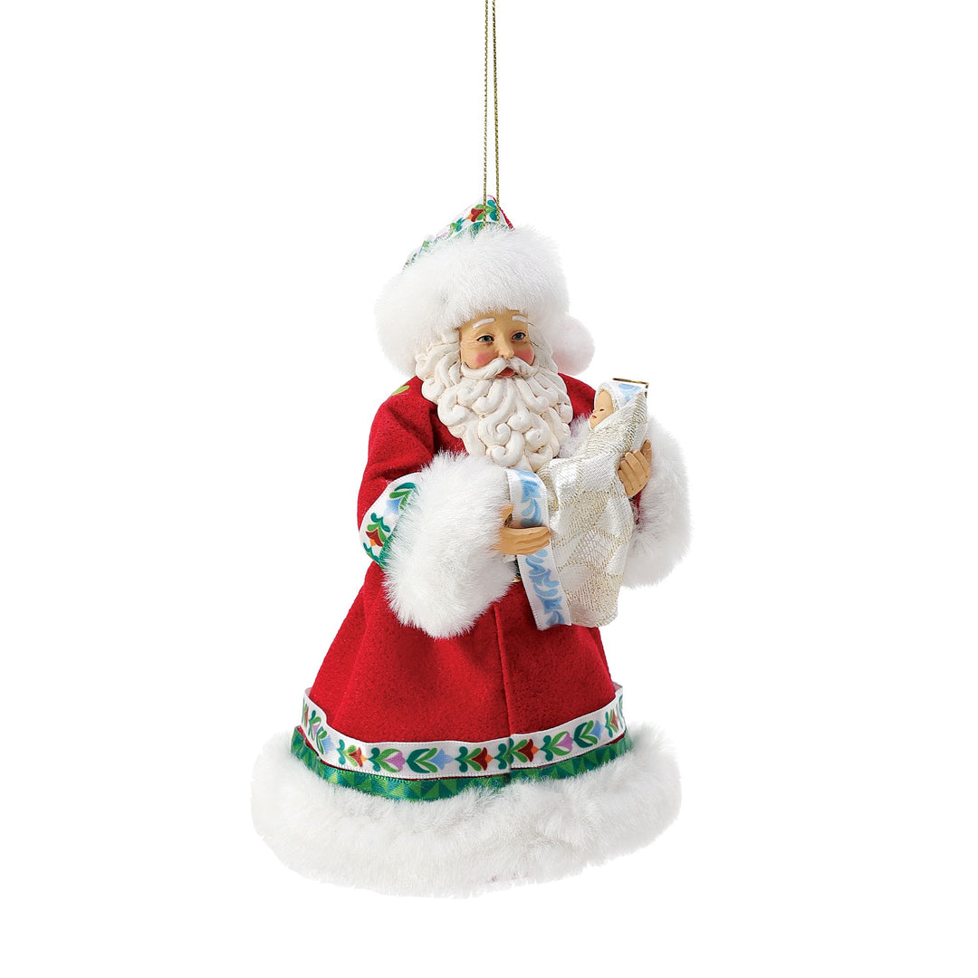 Wrapped Up In Love (Jim Shore Santa Possible Dreams Hanging Ornament) - Jim Shore Possible Dreams