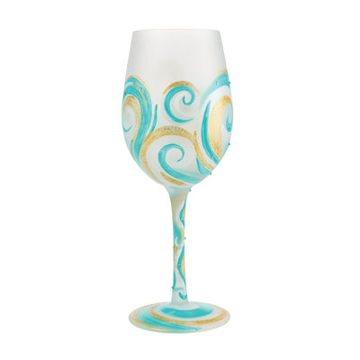 Ridin' the Waves Wine Glass by Lolita - Enesco Gift Shop