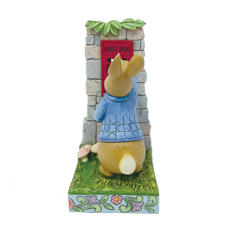 Peter Rabbit Posting Letters Figurine - Beatrix Potter by Jim Shore