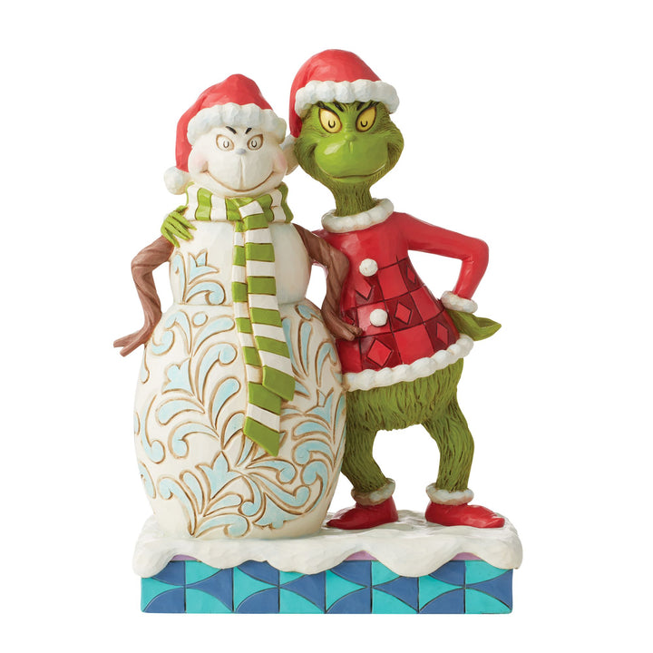 The Grinch with Grinchy Snowman - The Grinch by Jim Shore