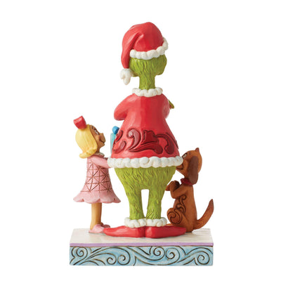 Max and Cindy Lou gifting the Grinch - The Grinch by Jim Shore - Enesco Gift Shop