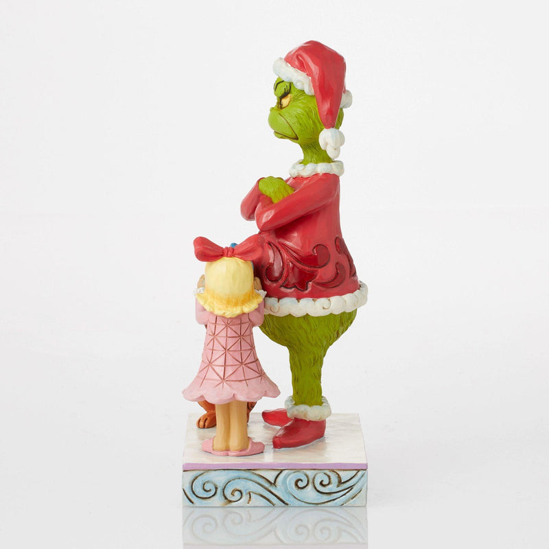 Max and Cindy Lou gifting the Grinch - The Grinch by Jim Shore - Enesco Gift Shop