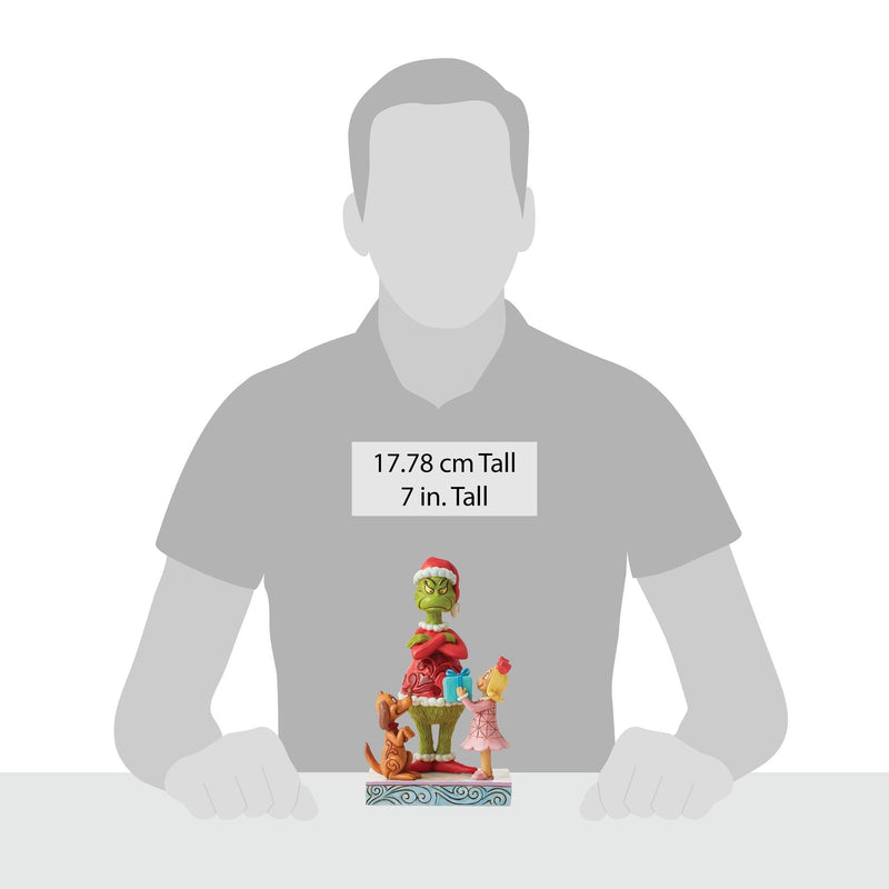 Max and Cindy Lou gifting the Grinch - The Grinch by Jim Shore - Enesco Gift Shop
