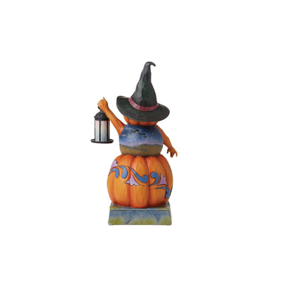 Stacked Pumpkin Witch Figurine - Heartwood Creek by Jim Shore - Enesco Gift Shop