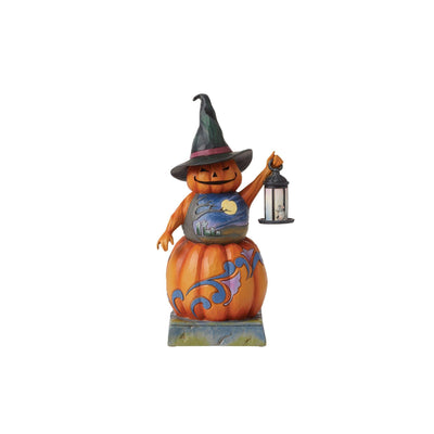 Stacked Pumpkin Witch Figurine - Heartwood Creek by Jim Shore - Enesco Gift Shop