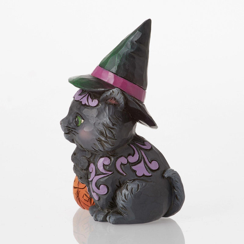 Black Cat Mini Figurine - Heartwood Creek by Jim Shore - Enesco Gift Shop
