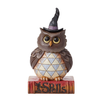 Owl Halloween Pint Figurine - Heartwood Creek by Jim Shore - Enesco Gift Shop