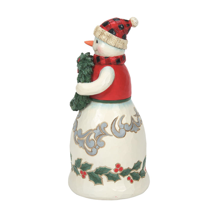 Highland Glen Mr Snowman Figurine - Heartwood Creek by Jim Shore