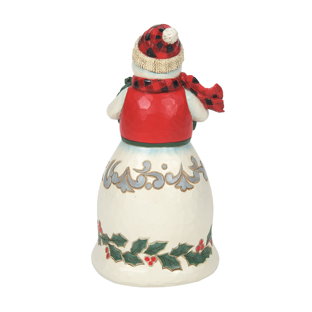 Highland Glen Mr Snowman Figurine - Heartwood Creek by Jim Shore