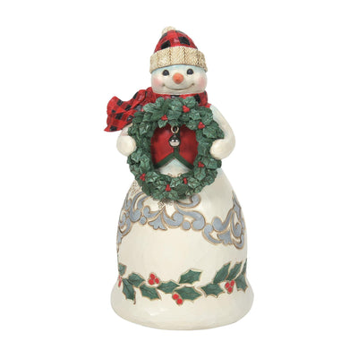 Highland Glen Mr Snowman Figurine - Heartwood Creek by Jim Shore - Enesco Gift Shop