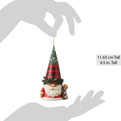 HIghland Glen Gnome Hanging Ornament - Heartwood Creek by Jim Shore - Enesco Gift Shop