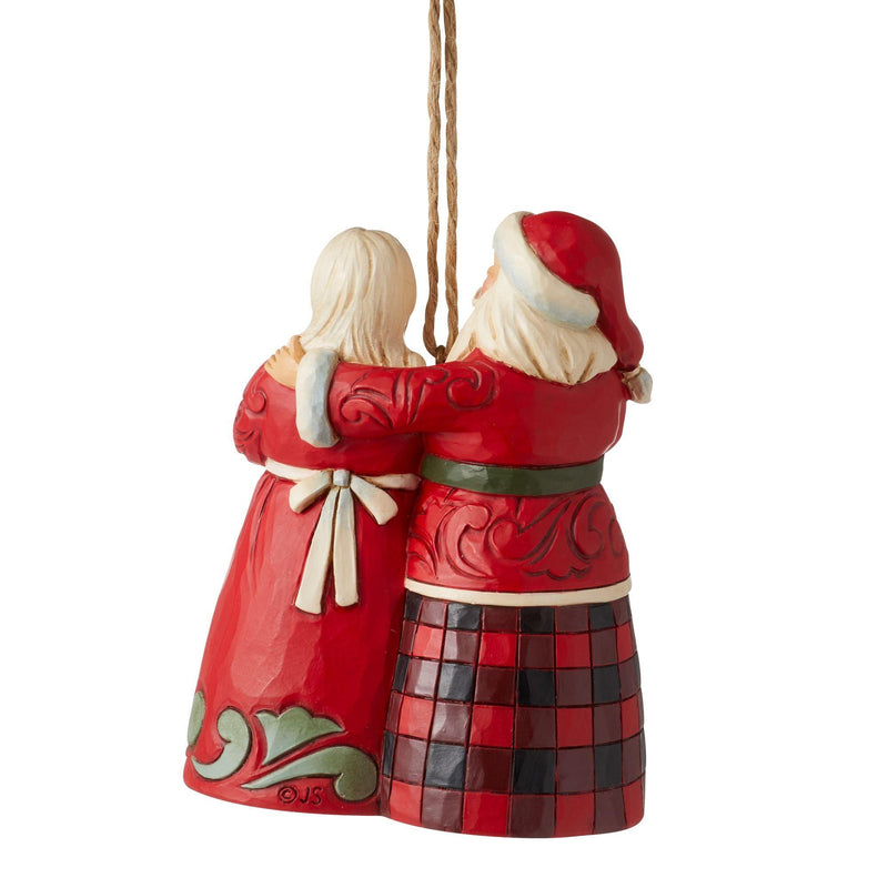 Highland Glen Mr & Mrs Clais Hanging Ornament - Heartwood Creek by Jim Shore - Enesco Gift Shop