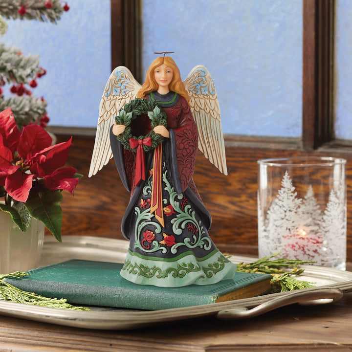 Holiday Manor Christmas Angel Figurine - Heartwood Creek by Jim Shore