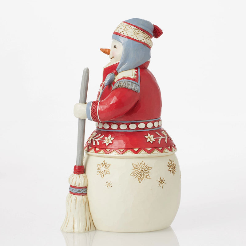 Nordic Noel Snowman Figurine - Heartwood Creek by Jim Shore