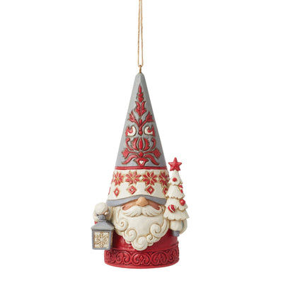 Gnome with Tree Hanging Ornament - Heartwood Creek by Jim Shore - Enesco Gift Shop