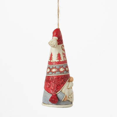 Nordic Noel Gnome Reindeer Hat Hanging Ornament - Heartwood Creek by Jim Shore - Enesco Gift Shop