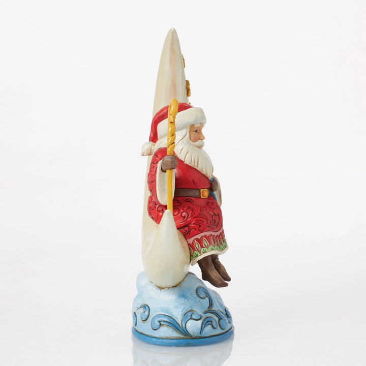 Santa on Crescent Moon Figurine - Heartwood Creek by Jim Shore