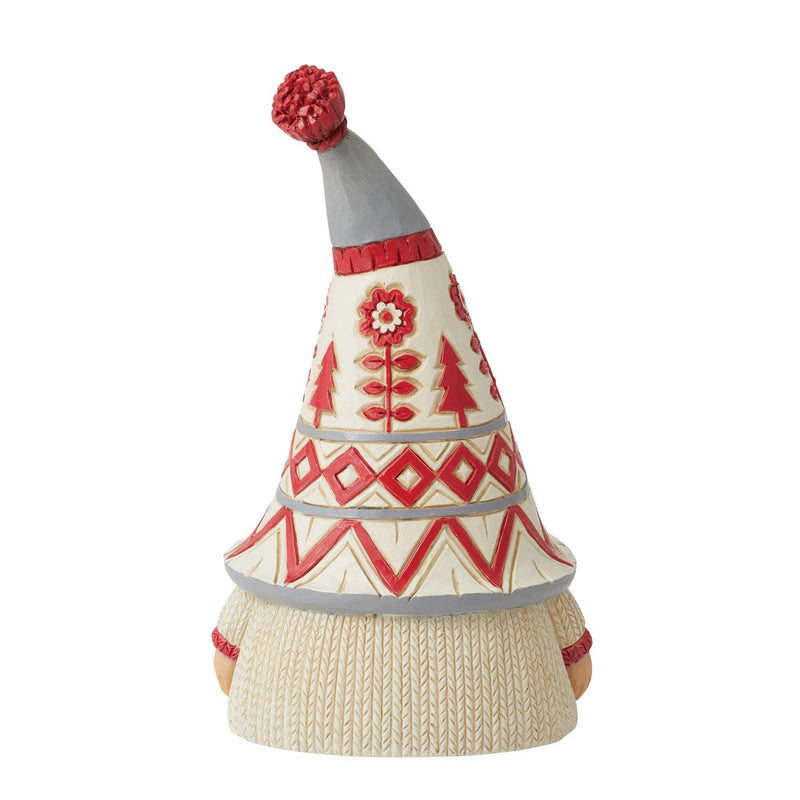 Nordic Noel Gnome in White Sweater - Heartwood Creek by Jim Shore - Enesco Gift Shop