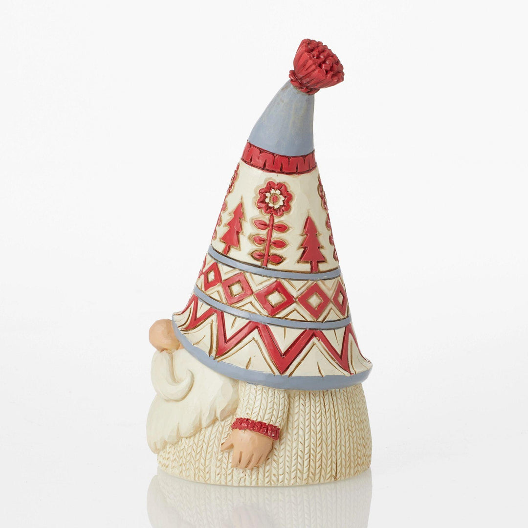 Nordic Noel Gnome in White Sweater - Heartwood Creek by Jim Shore - Enesco Gift Shop