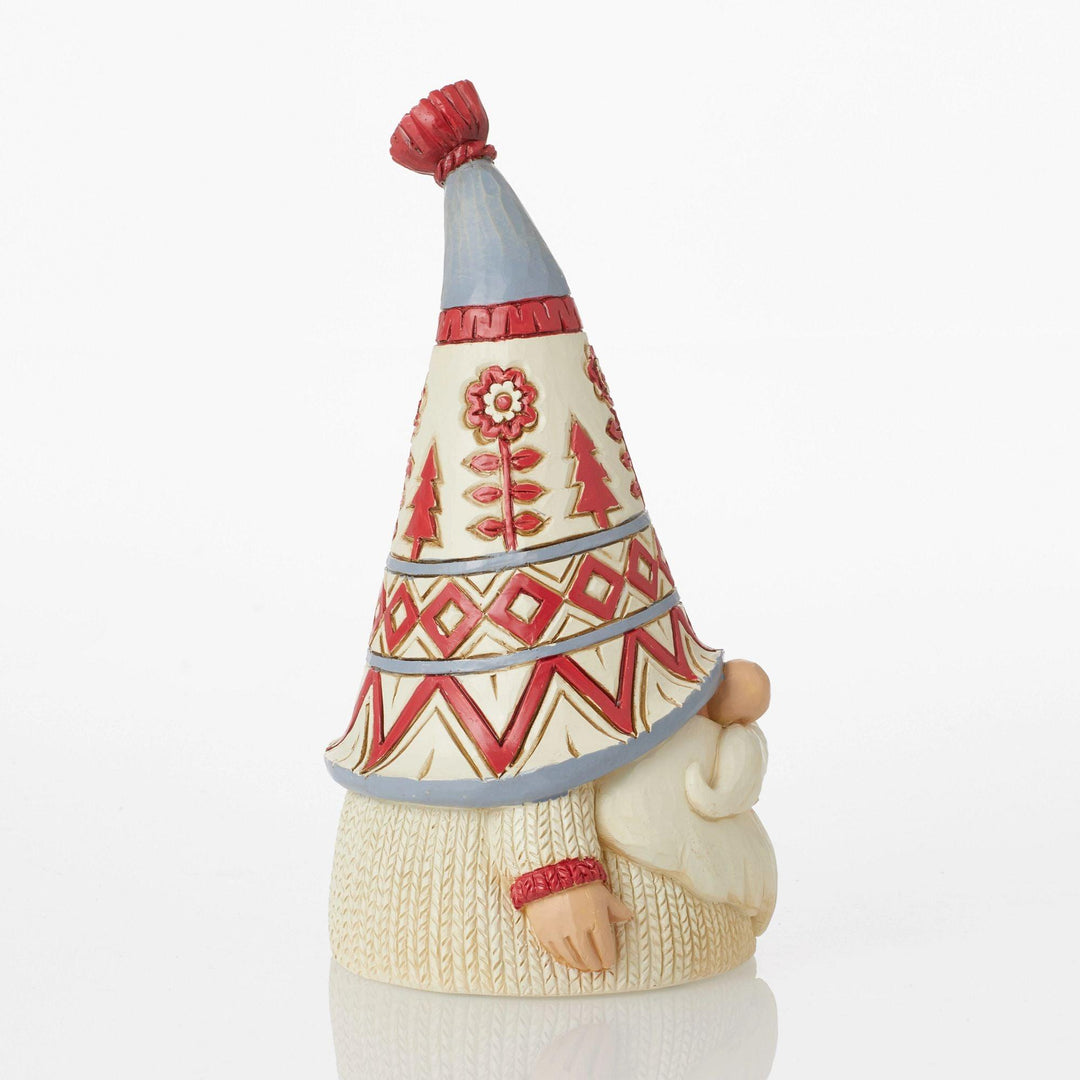 Nordic Noel Gnome in White Sweater - Heartwood Creek by Jim Shore - Enesco Gift Shop