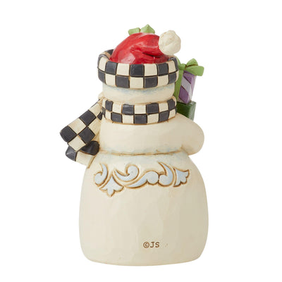 Snowman with Scarf & Hat Mini Figurine - Heartwood Creek by Jim Shore - Enesco Gift Shop