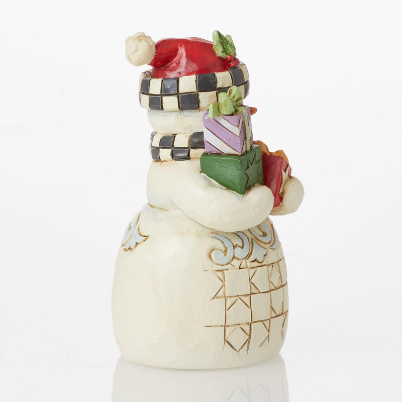 Snowman with Scarf & Hat Mini Figurine - Heartwood Creek by Jim Shore - Enesco Gift Shop