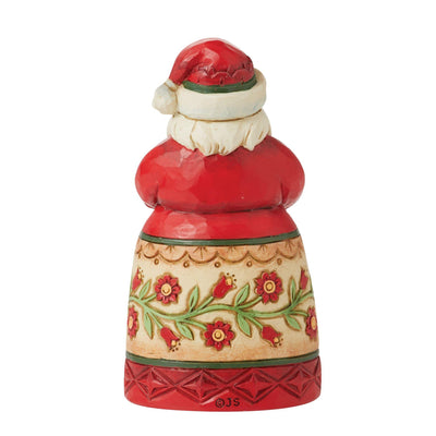 Santa with Heart Mini Figurine - Heartwood Creek by Jim Shore - Enesco Gift Shop