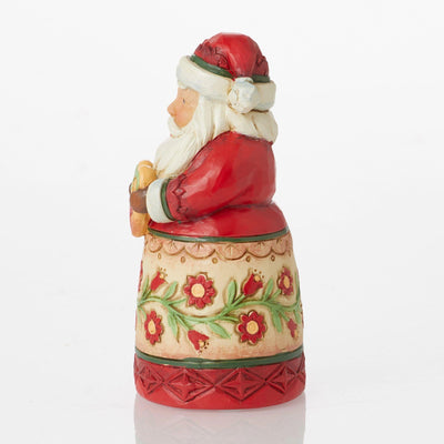 Santa with Heart Mini Figurine - Heartwood Creek by Jim Shore - Enesco Gift Shop