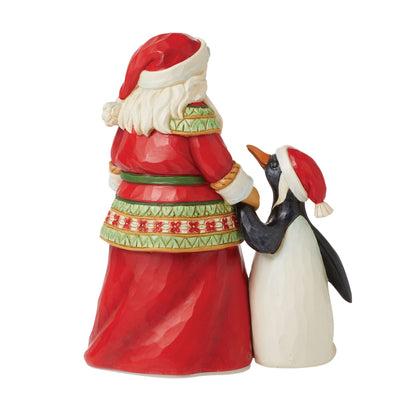 Pint Sized Santa with Buddy Figurine - Heartwood Creek by Jim Shore