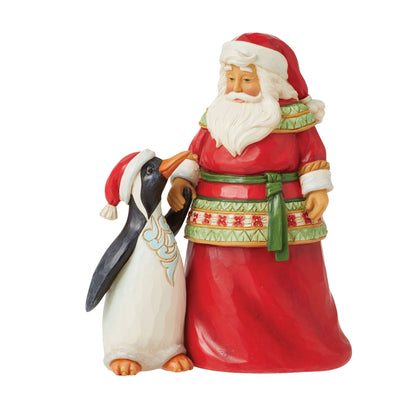 Pint Sized Santa with Buddy Figurine - Heartwood Creek by Jim Shore