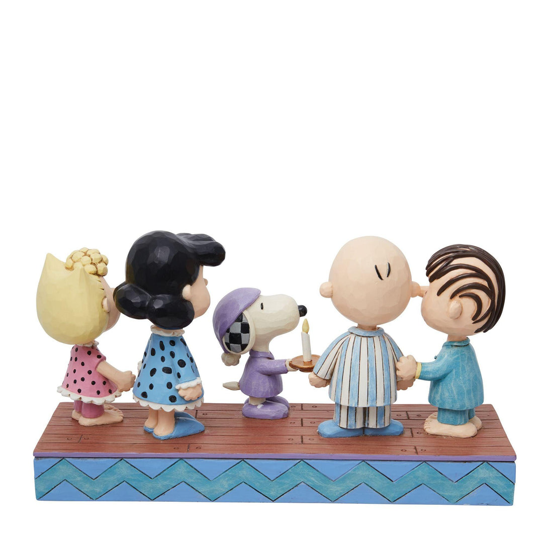 P.J. Party| (Peanunts Gang in Christmas PJ's Figurine)- Peanuts by Jim Shore - Enesco Gift Shop