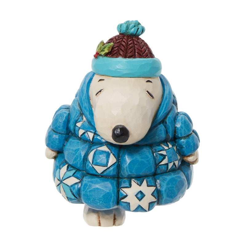Snoopy in a Puffer Jacket Mini Figurine - Peanuts by Jim Shore - Enesco Gift Shop