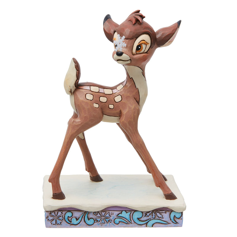 Frosted Fawn (Bambi Christmas Personality Pose Figurine) - Disney Traditions byJim Shore - Enesco Gift Shop
