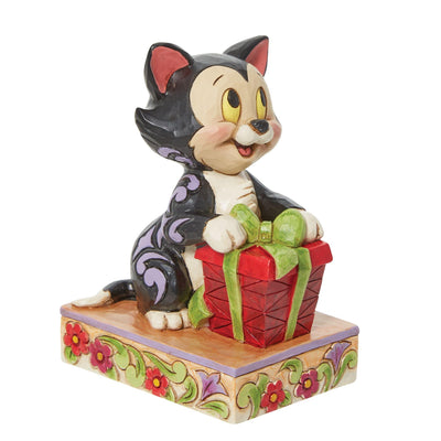 Festive Feline (Figaro Christmas Personality Pose) - Disney Traditions by Jim Shore - Enesco Gift Shop