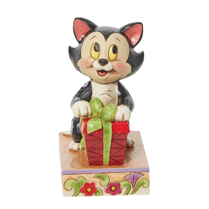 Festive Feline (Figaro Christmas Personality Pose) - Disney Traditions by Jim Shore - Enesco Gift Shop
