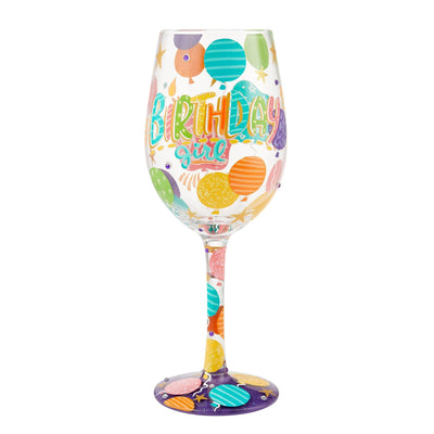 Birthday Girl Wine Glass by Lolita - Enesco Gift Shop