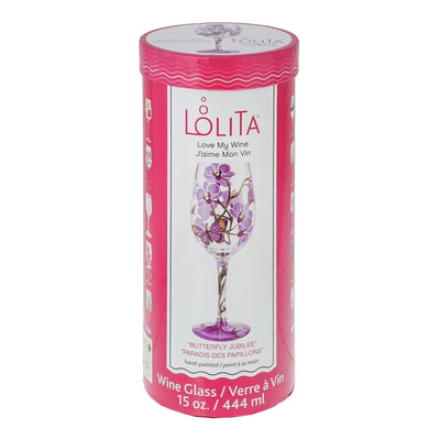 Butterfly Jubilee Wine Glass by Lolita - Enesco Gift Shop
