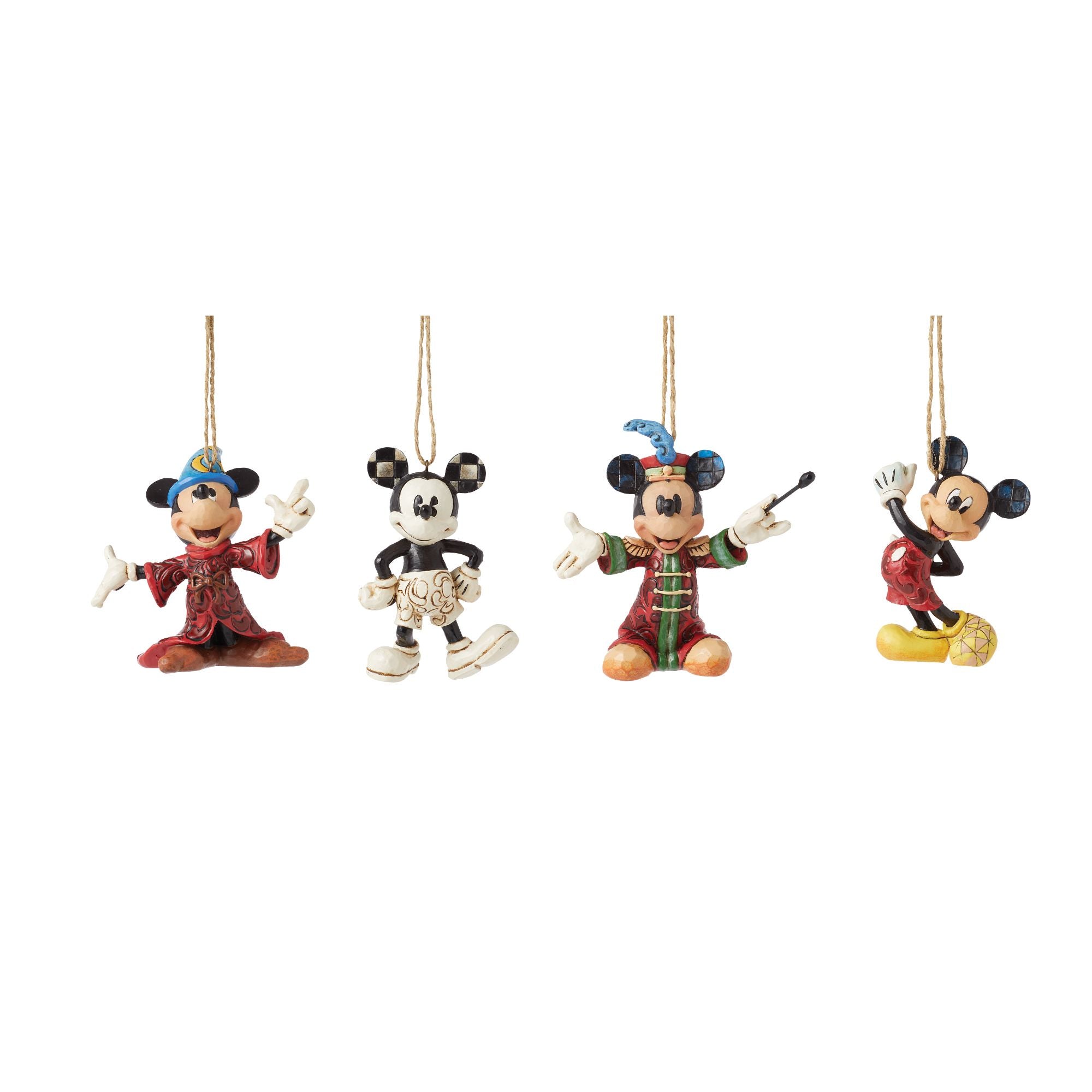 Mickey Mouse Hanging Ornaments Set of 4 - Disney Traditions by Jim Sho –  Enesco Gift Shop