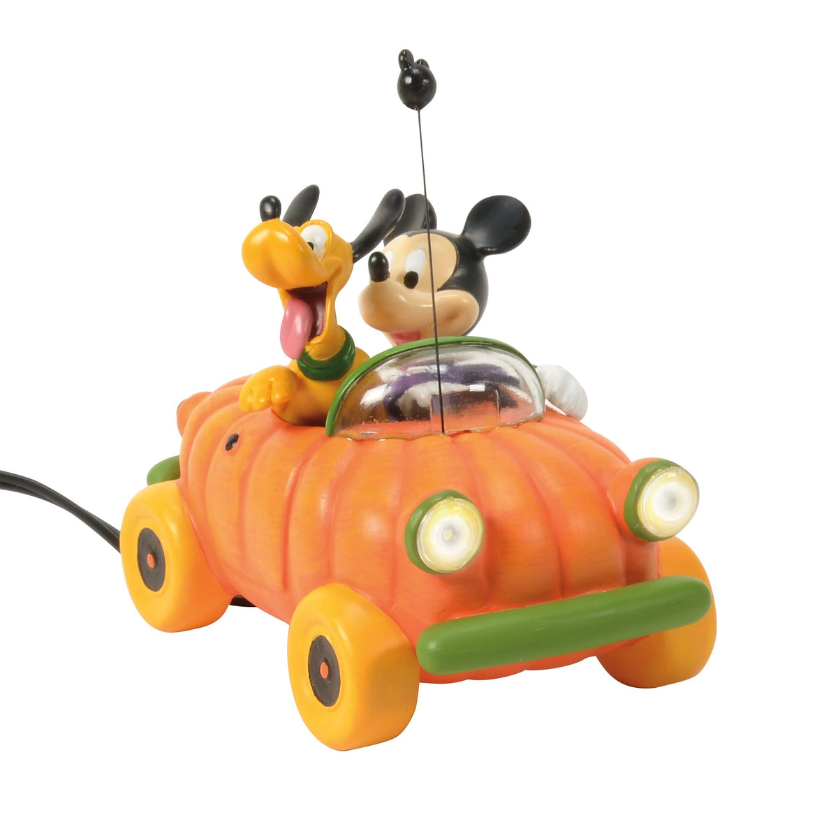 Lit Pumpkin Car Disney Village D56