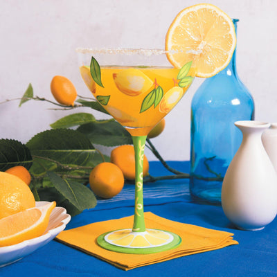 Lemon Drop Cocktail Glass by Lolita - Enesco Gift Shop