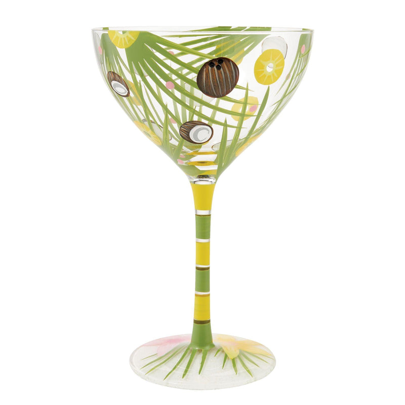 Shaken Pina Colada Cocktail Glass by Lolita - Enesco Gift Shop