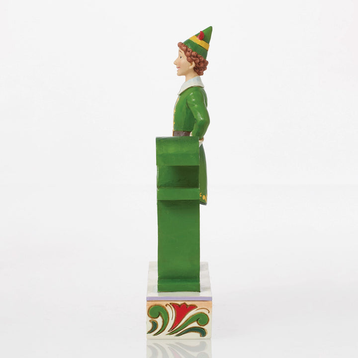 The Name is Buddy, the Elf (Buddy Standing in the word Elf Figurine) - Elf by Jim Shore