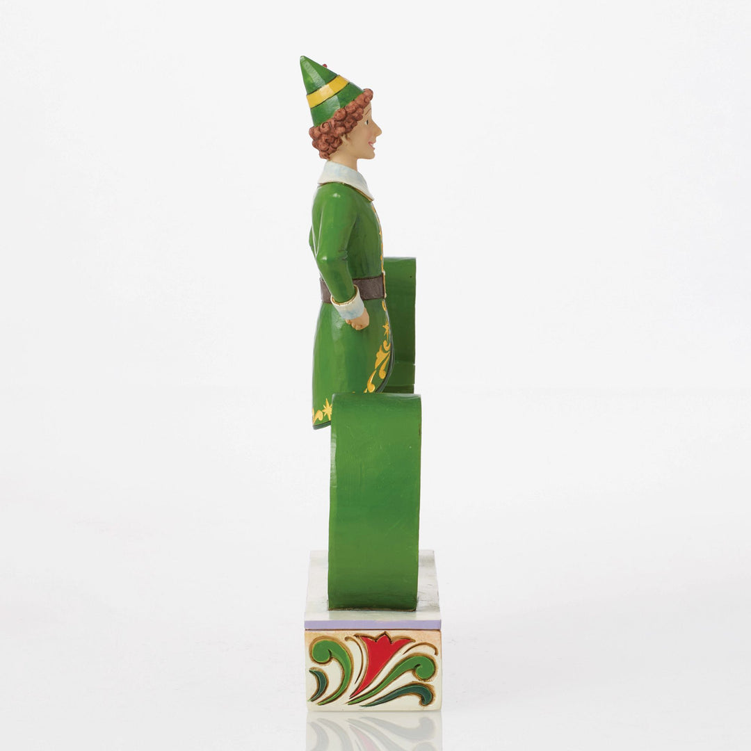 The Name is Buddy, the Elf (Buddy Standing in the word Elf Figurine) - Elf by Jim Shore