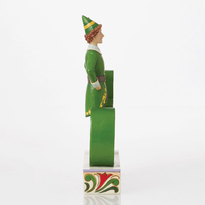 The Name is Buddy, the Elf (Buddy Standing in the word Elf Figurine) - Elf by Jim Shore