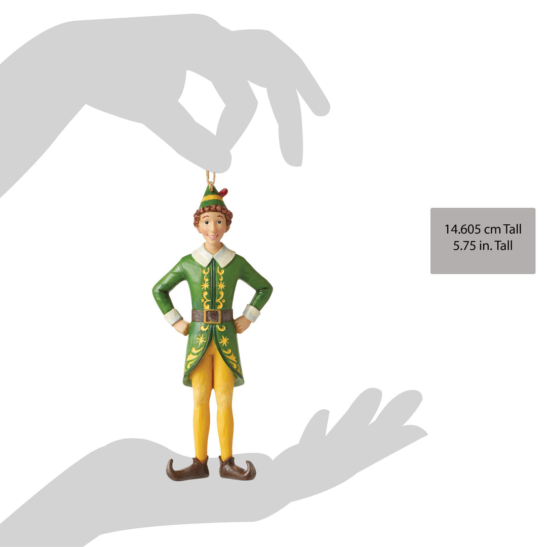 Buddy Elf in Classic Pose Hanging Ornament - Elf by Jim Shore