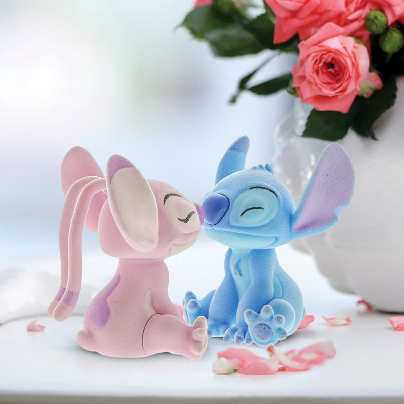 Flocked Kissing Stitch and Angel Figurines by Grand Jester Studios