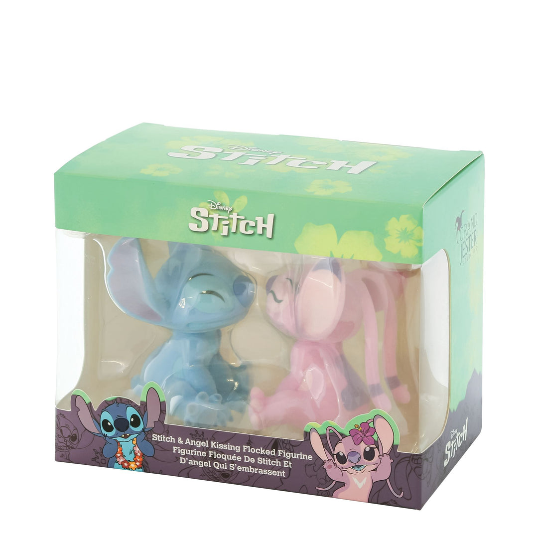 Flocked Kissing Stitch and Angel Figurines by Grand Jester Studios