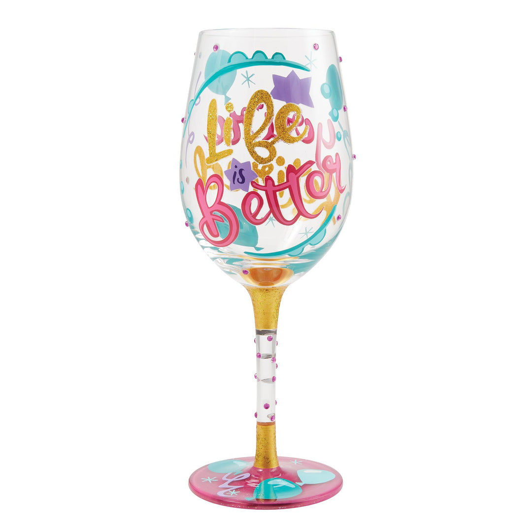 Life When Retired Wine Glass by Lolita